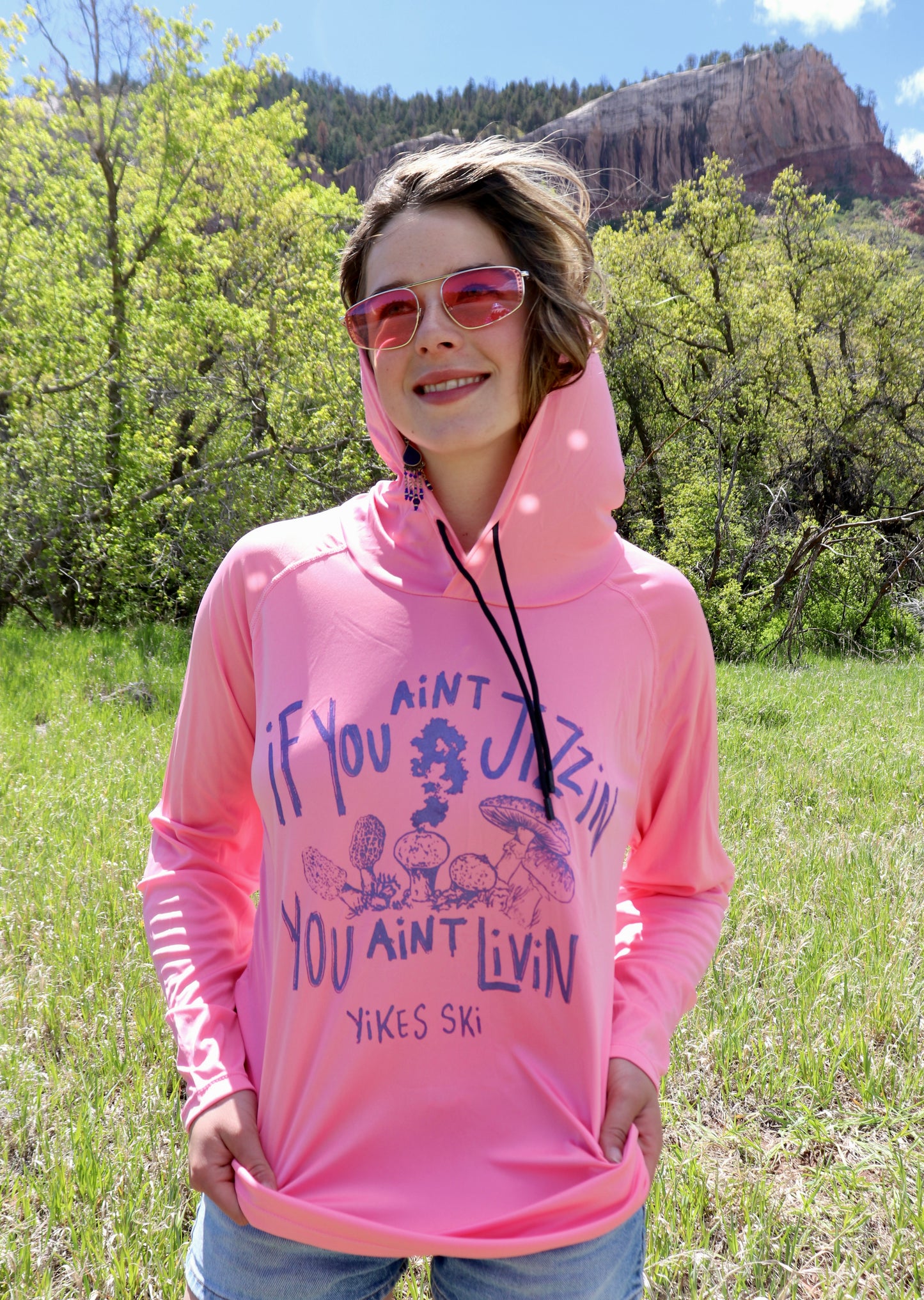 Pink ‘Jizzin’ Sunshirt