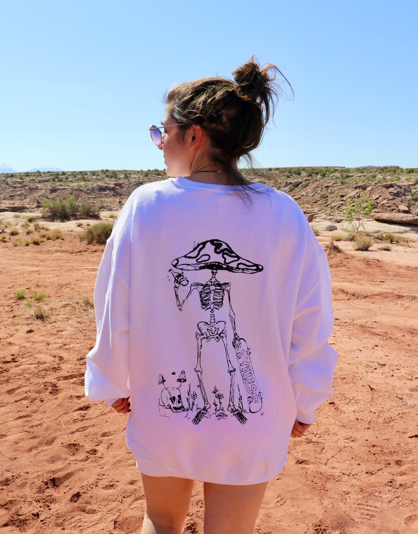 White ‘Jizzin’ Crewneck