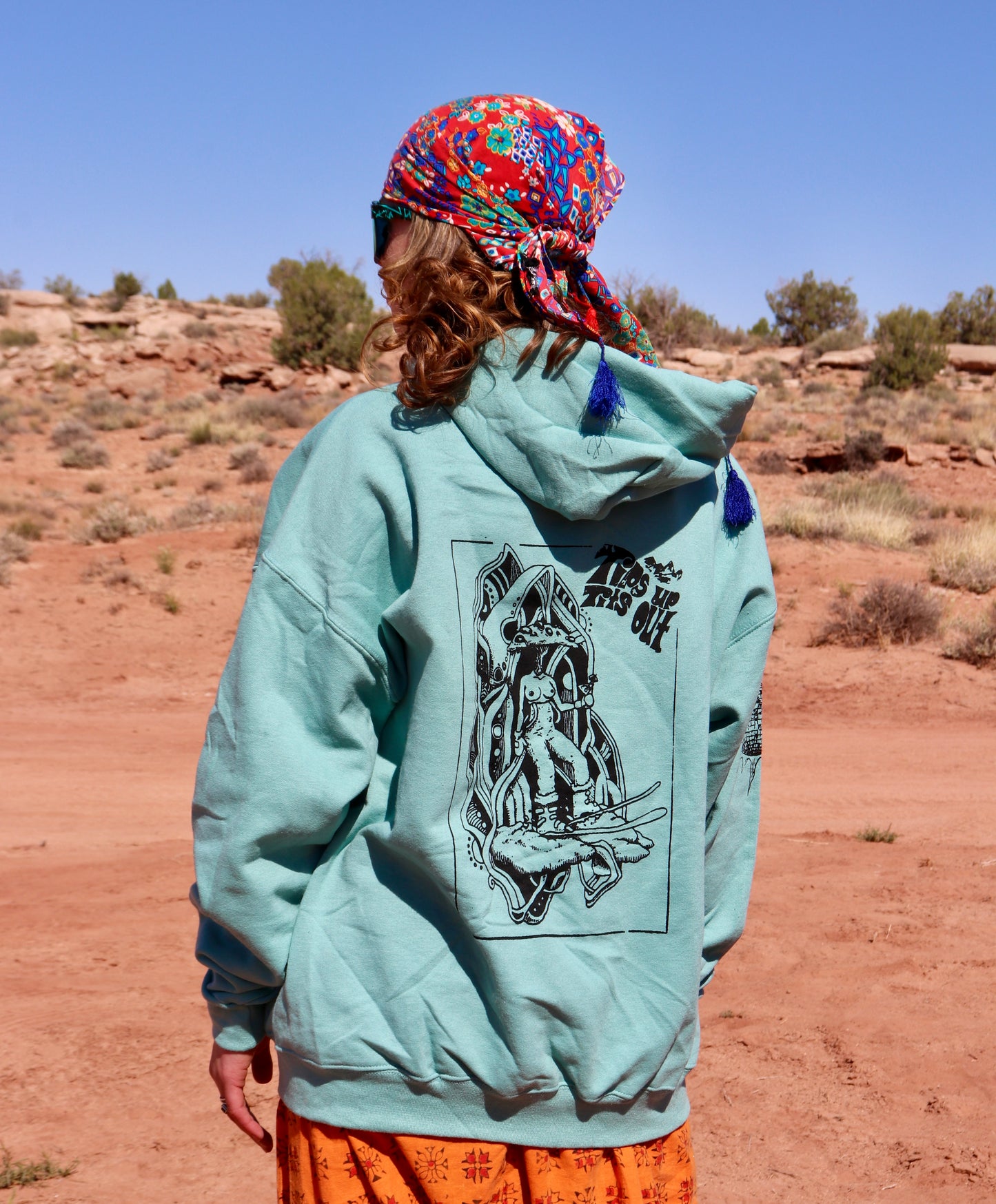 Sage/Black ‘Fuzzy with Daddy’ Hoodie