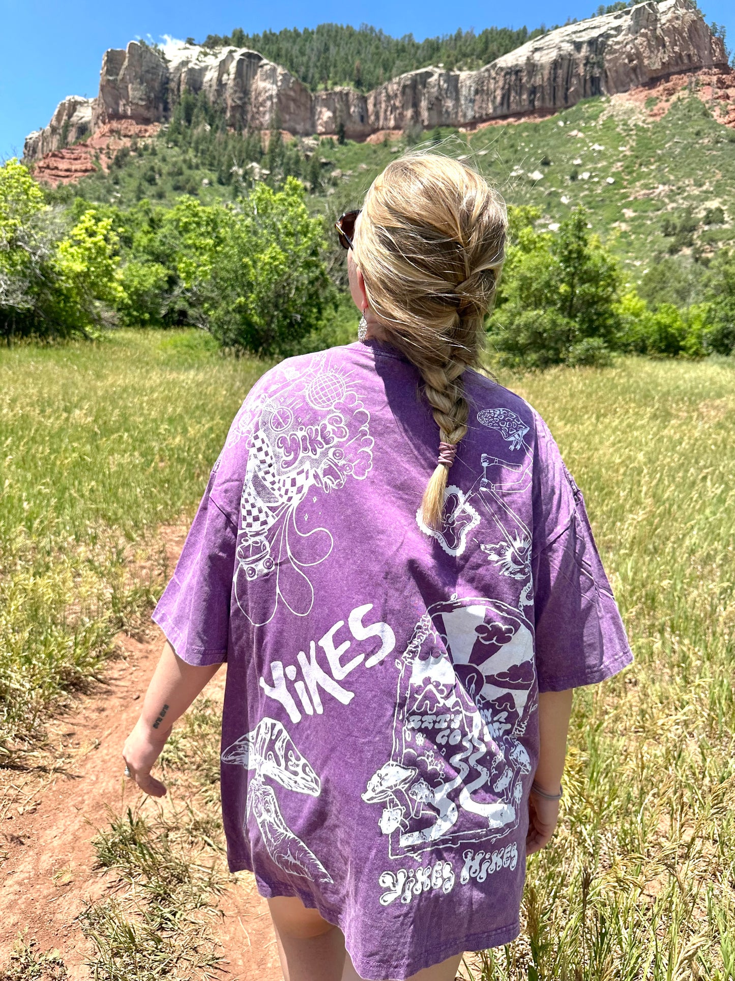 XL Purple Acid Wash Tee