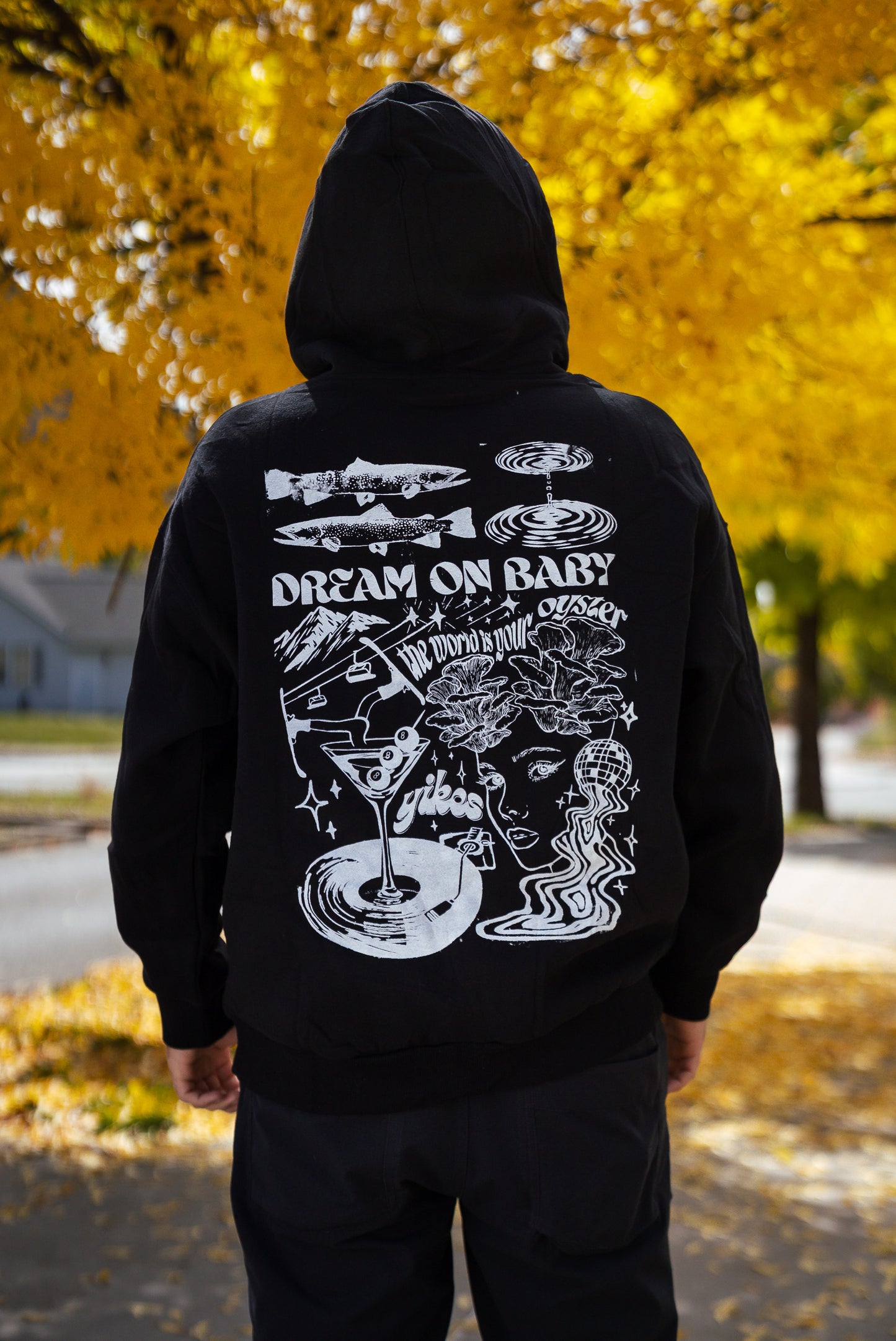 ‘Dream on Baby’ Black Hoodie