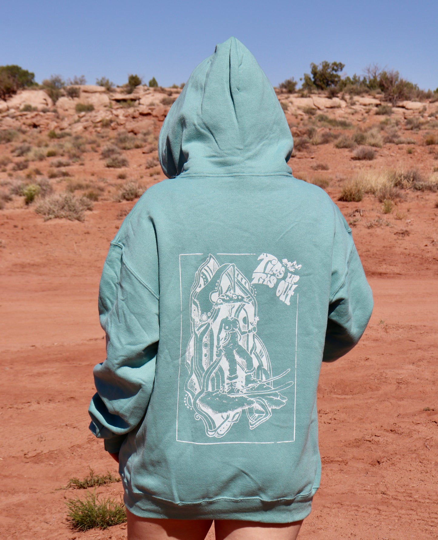 Sage/White ‘Fuzzy with Daddy’ Hoodie