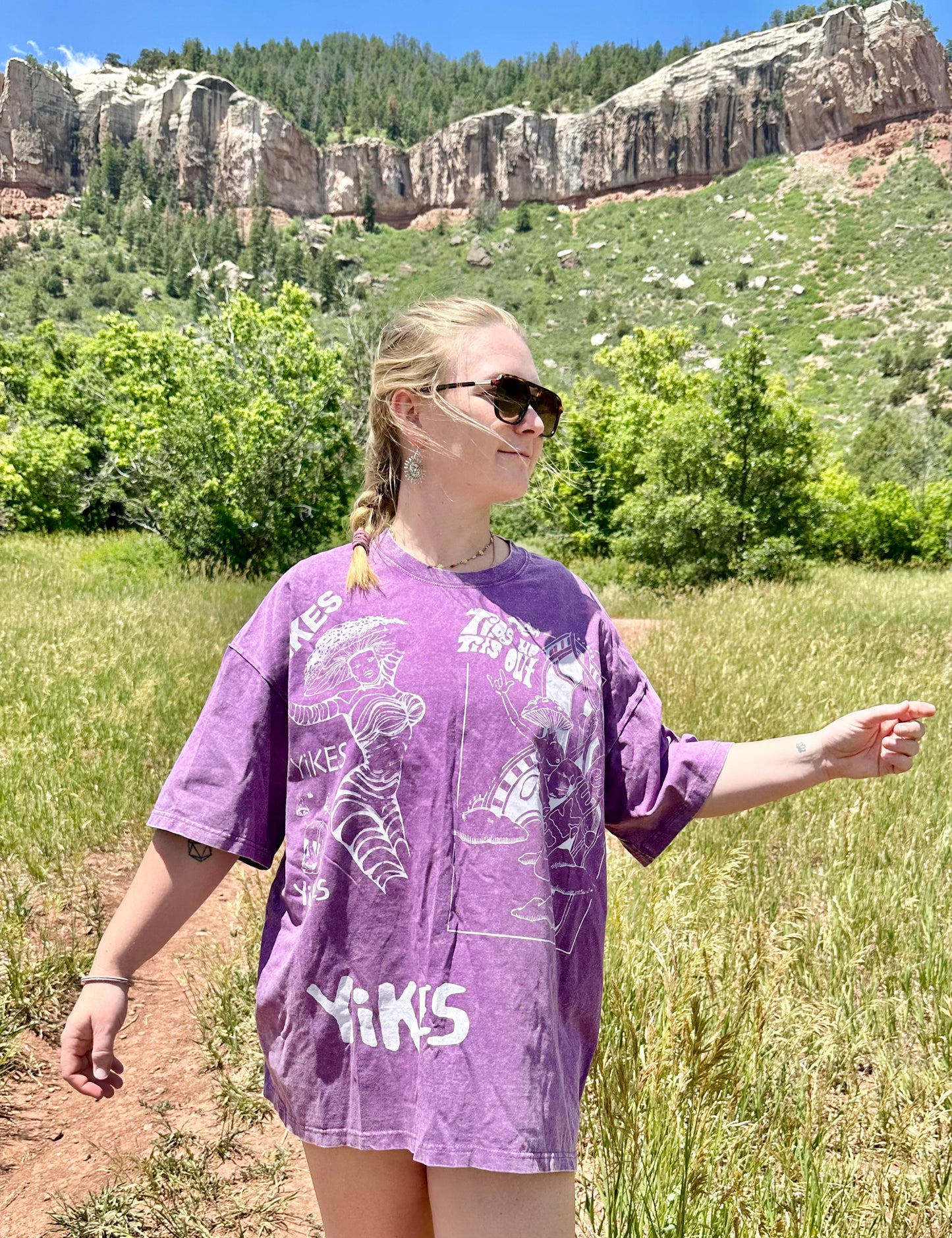 XL Purple Acid Wash Tee