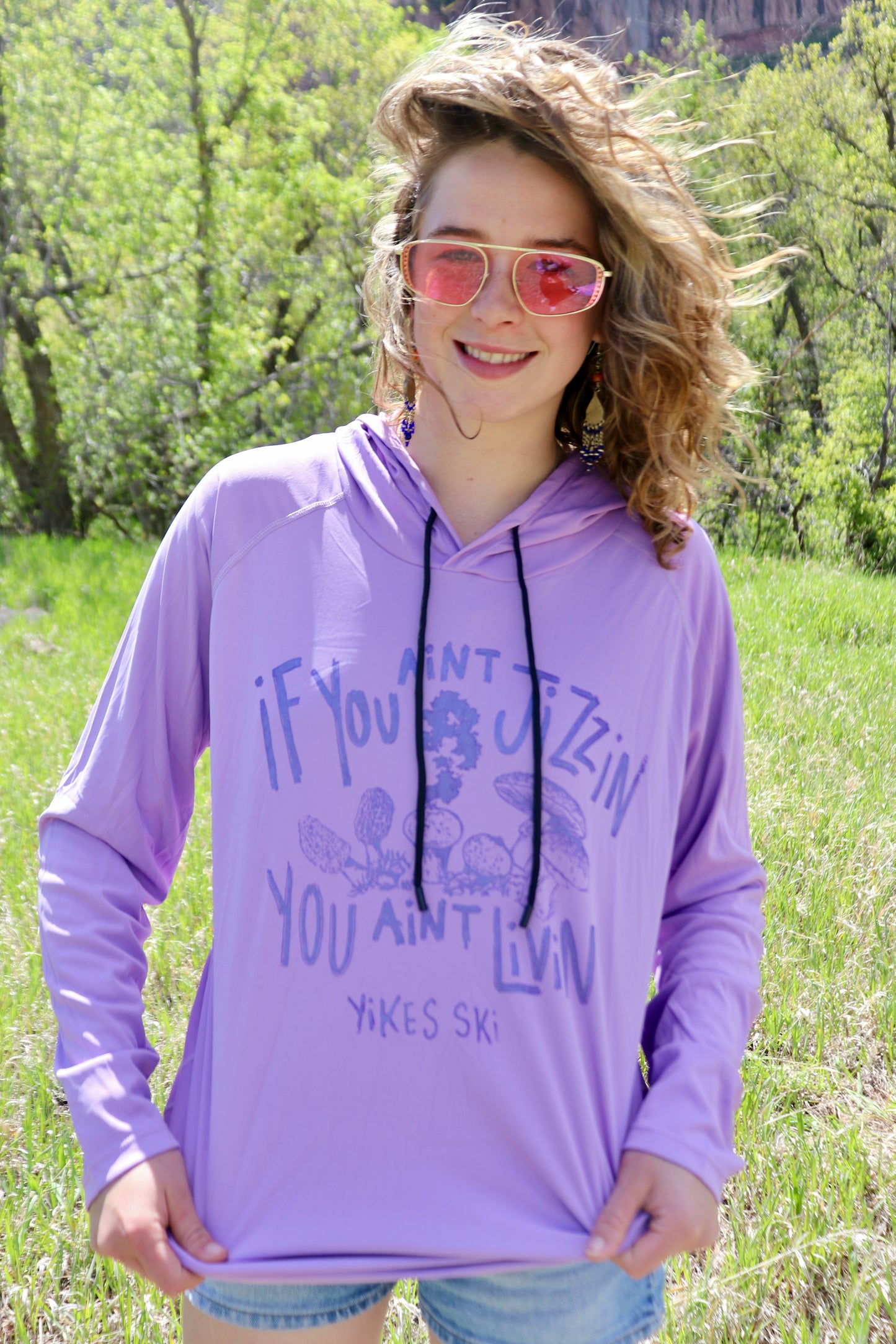 Purple ‘Jizzin’ Sunshirt