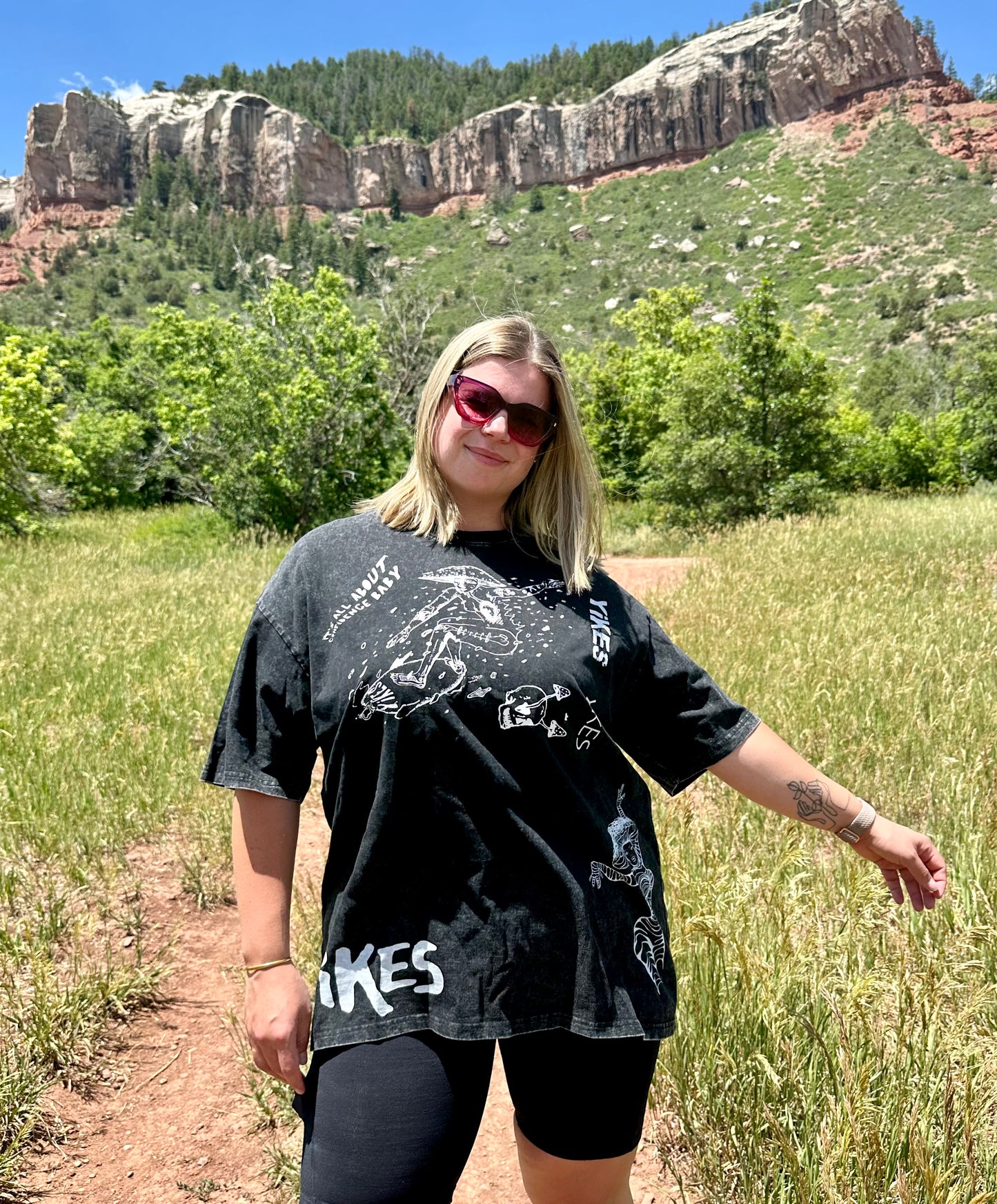 XL Black Acid Wash Tee