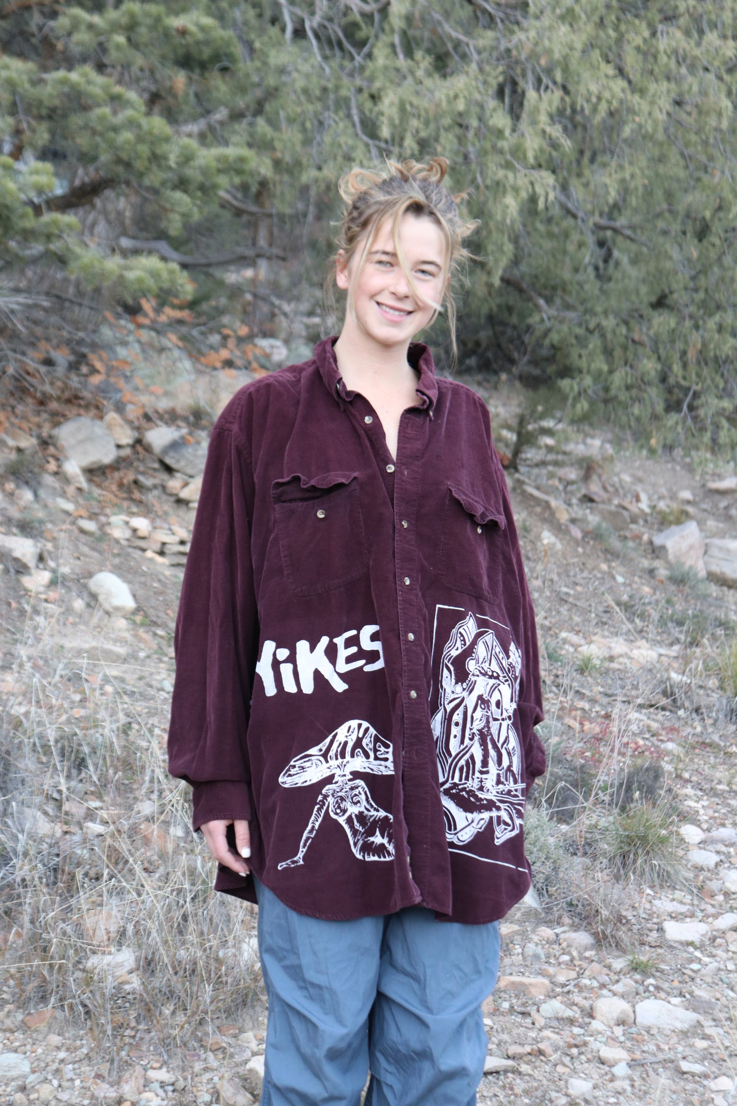 XXL Maroon Corduroy Button Down