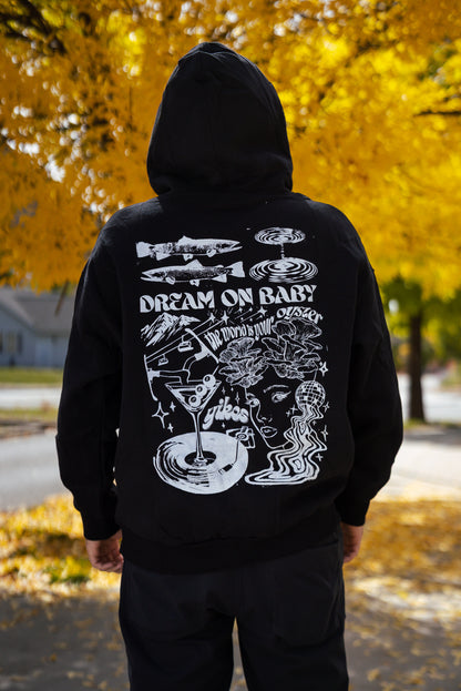 ‘Dream on Baby’ Black Hoodie