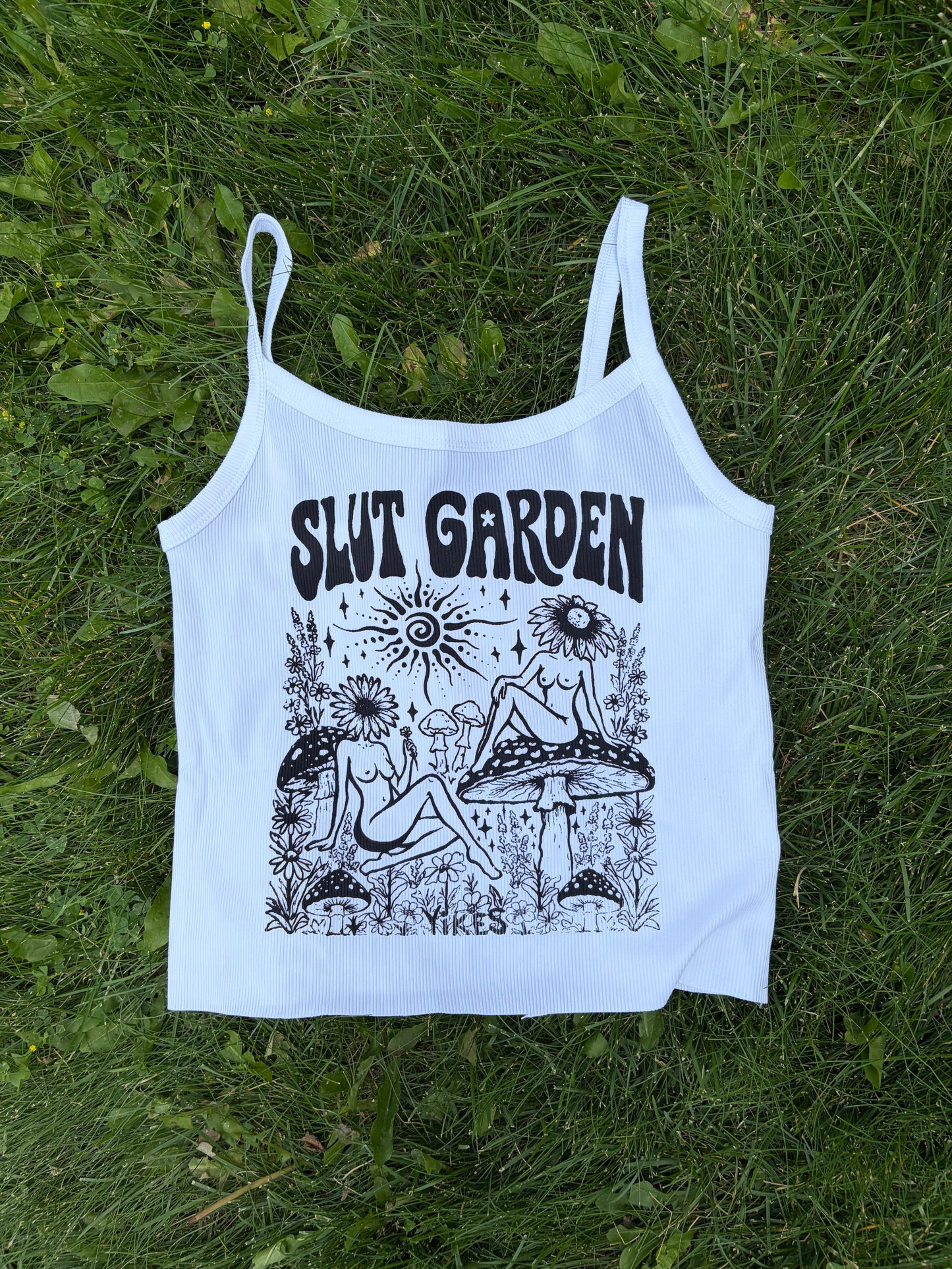 White Slut Garden Tank
