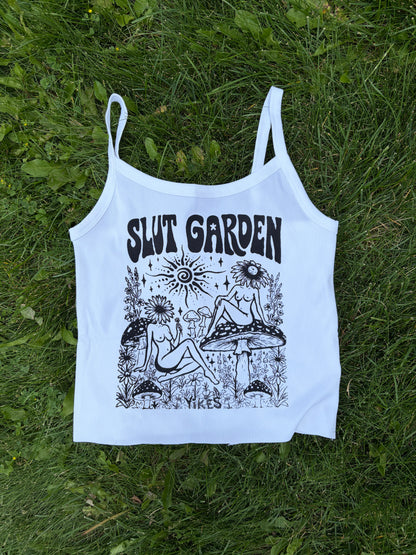 White Slut Garden Tank