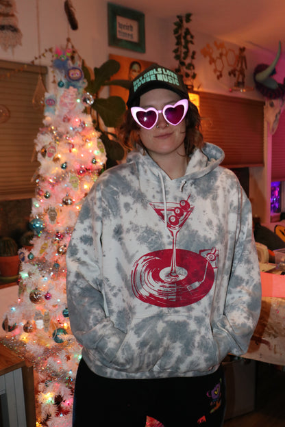 L Grey Bleached ‘Dream on Baby’ Hoodie