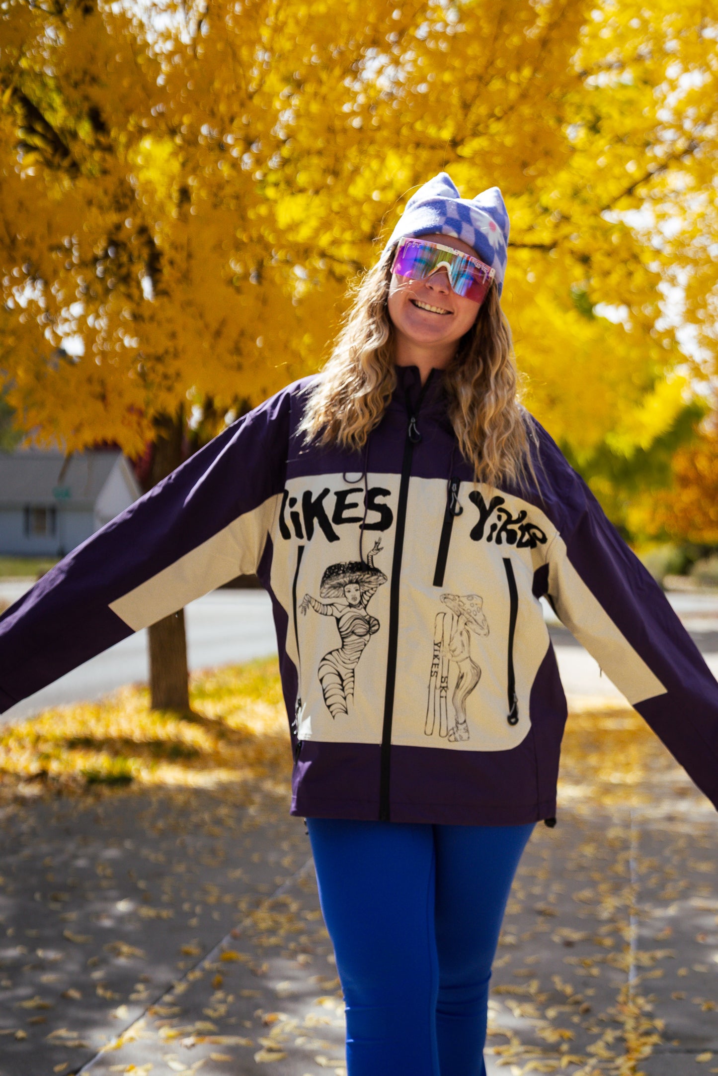 ‘Dream on Baby’ Purple Windbreaker