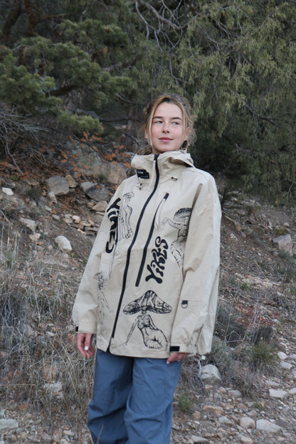 Tan Light Shell Multiprint