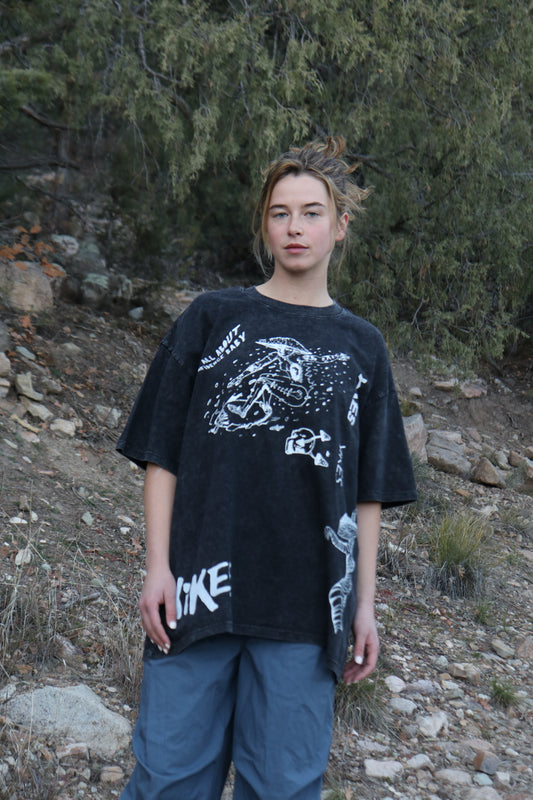 XXL Black Acid Wash Tee