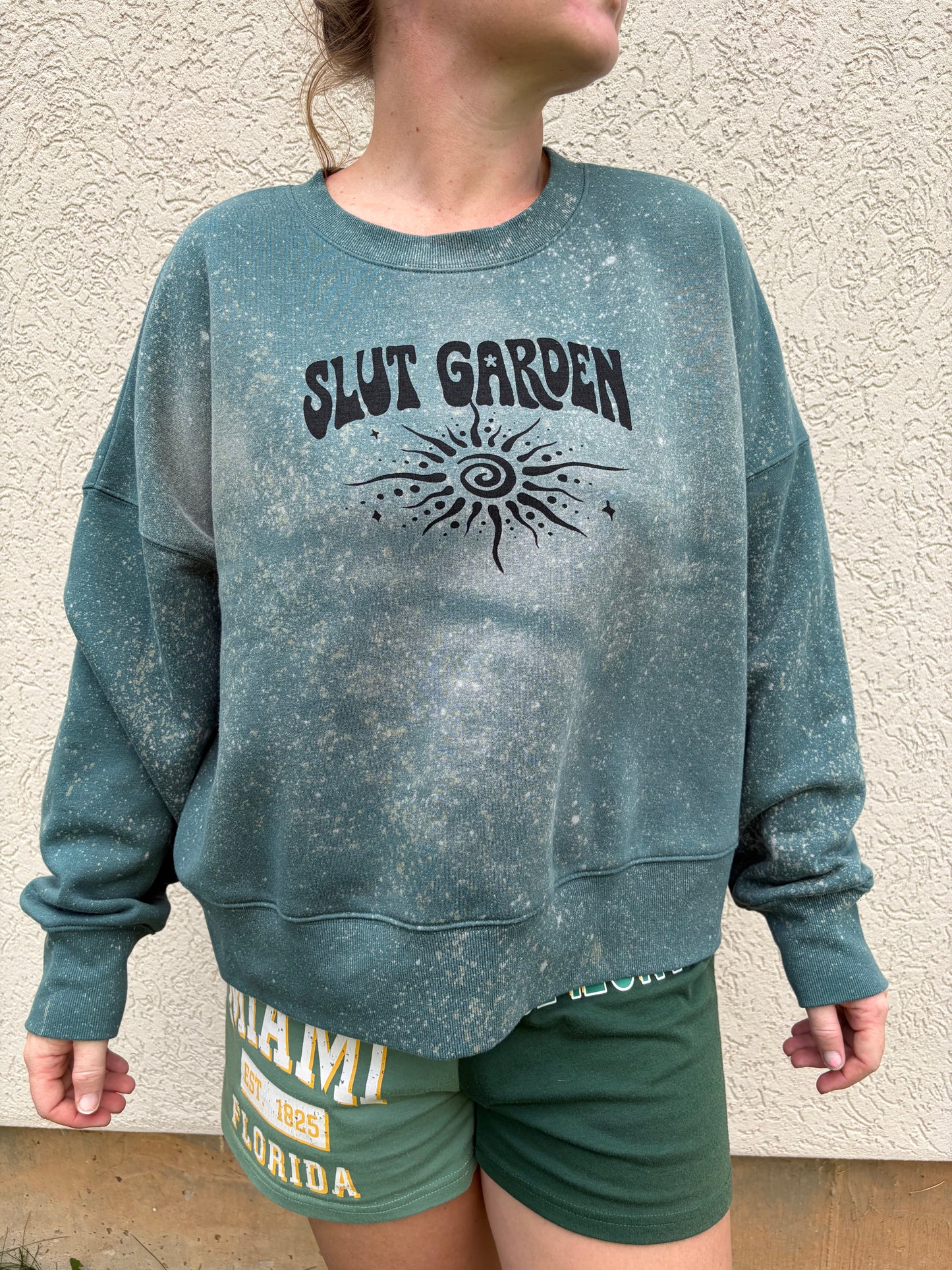 Green ‘Slut Garden’ Crewneck