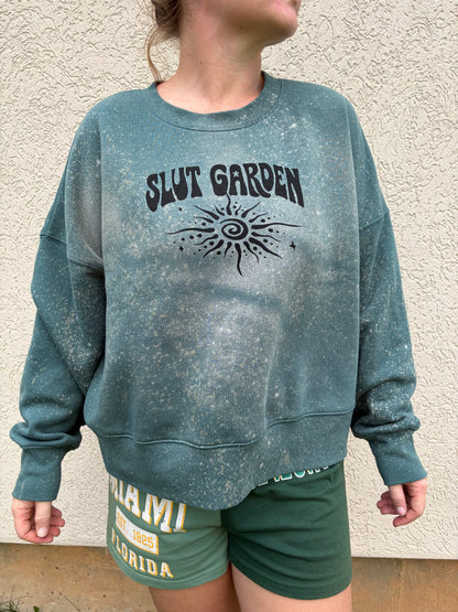Green ‘Slut Garden’ Crewneck