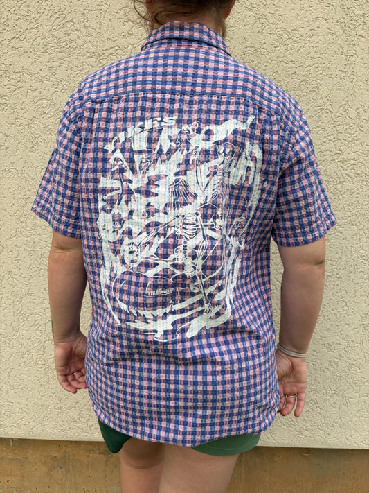 *SALE* Medium ‘River Seaman’ Plaid Button Up