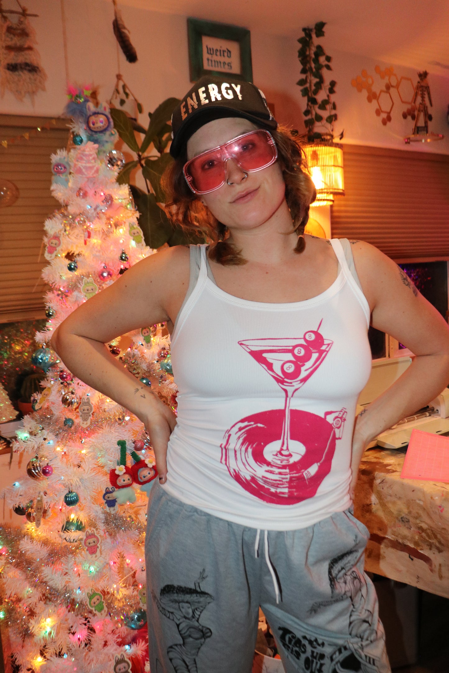 Small White Record Tank