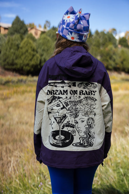 ‘Dream on Baby’ Purple Windbreaker