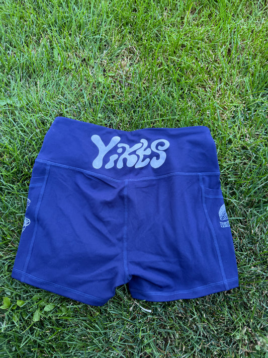 Medium-Navy Biker Shorts