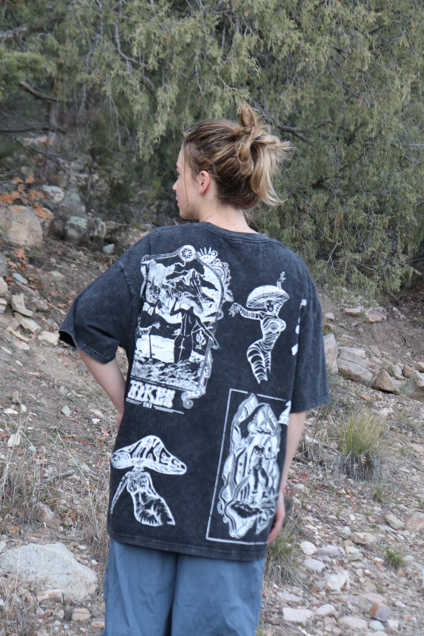 XXL Black Acid Wash Tee