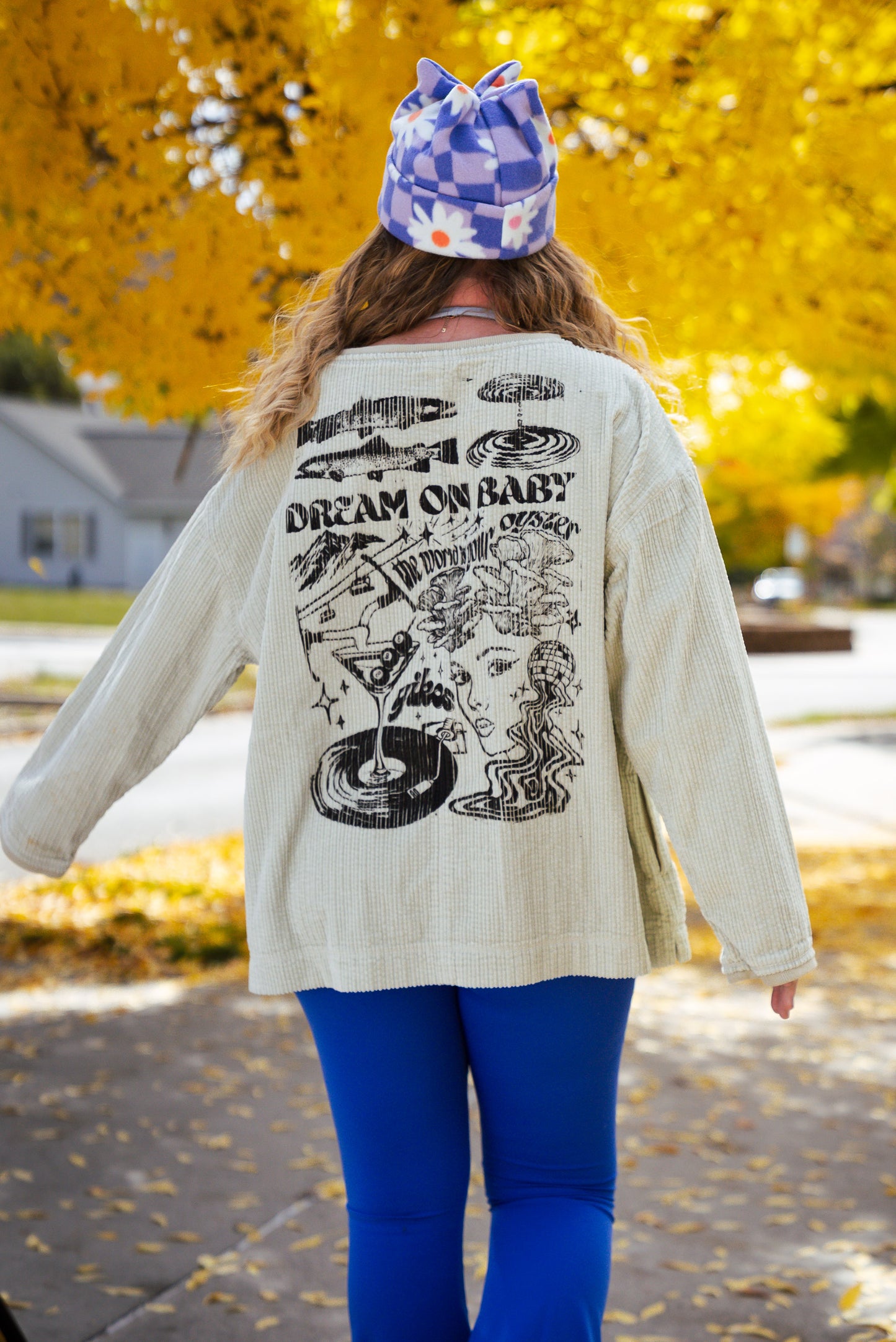 XL - Tan Corduroy Sweater