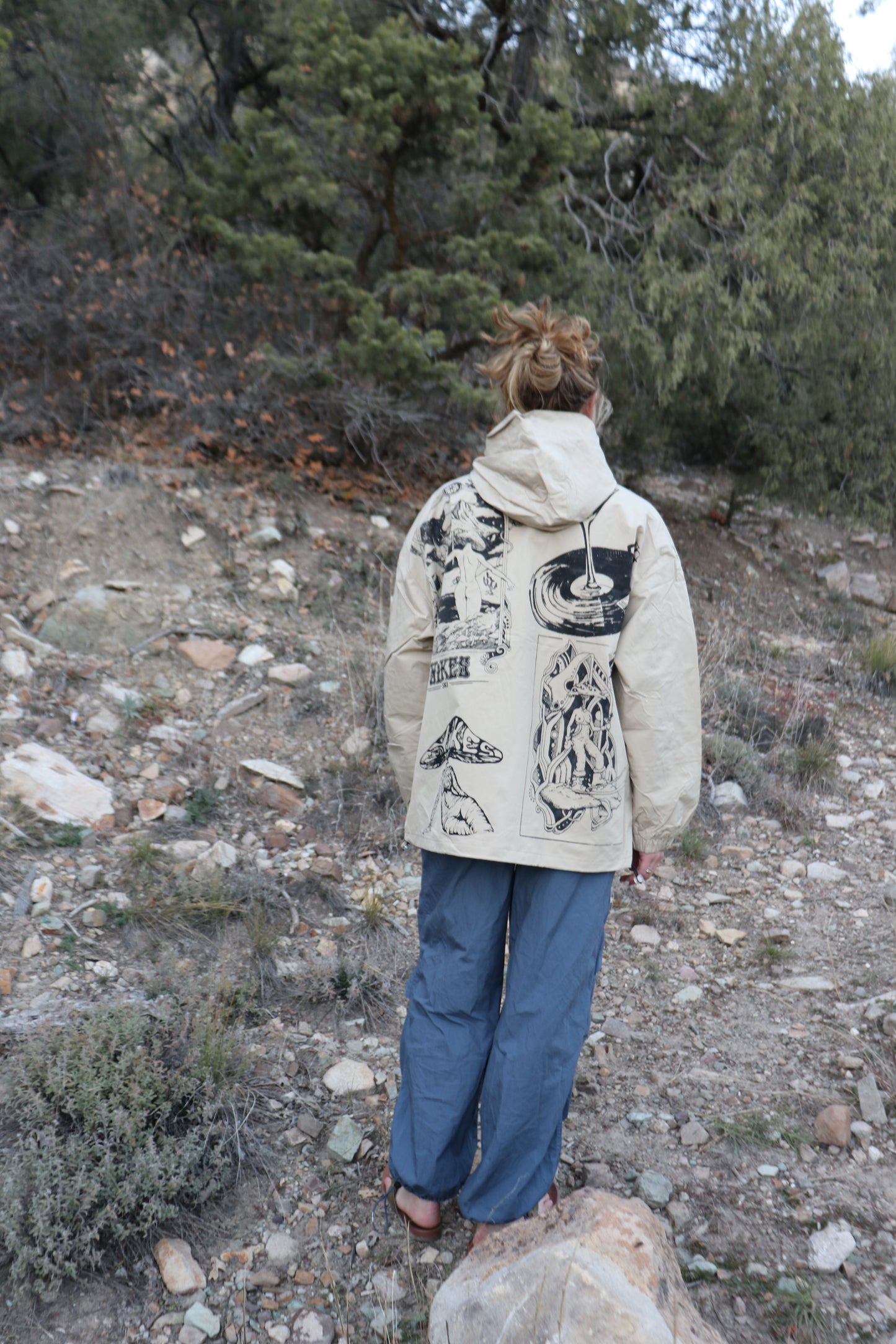 Tan Light Shell Multiprint