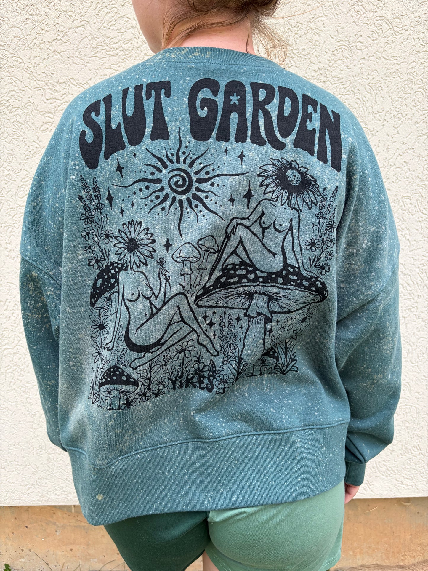 Green ‘Slut Garden’ Crewneck